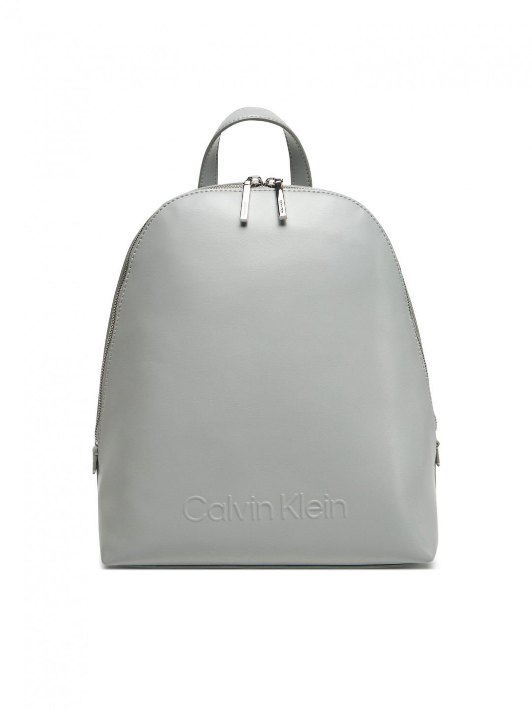 Calvin Klein Batoh Embossed Calvin Round Backpack K60K613185 Šedá